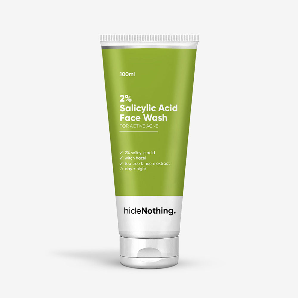 2 Salicylic Acid Face Wash for Active Acne hideNothing
